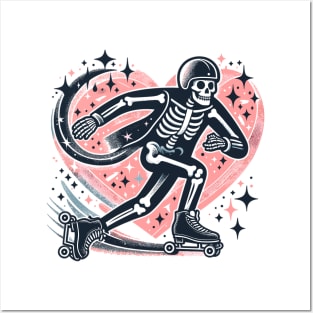 Skeleton Skater Posters and Art